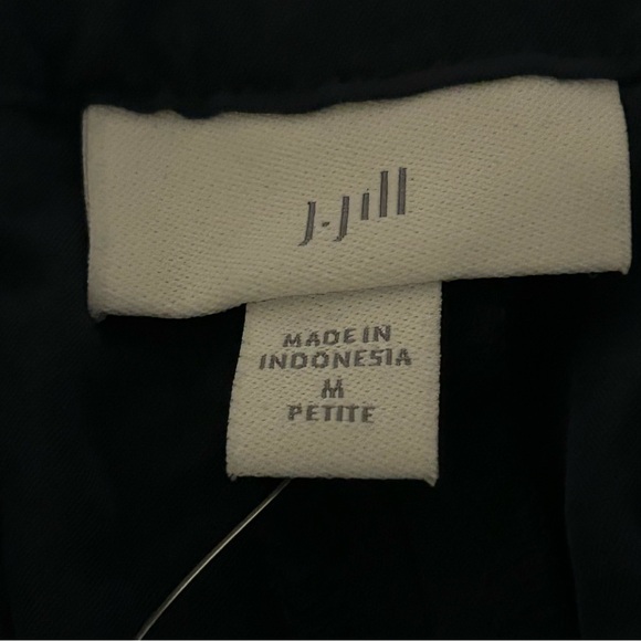 NWT J Jill navy blue cropped modal blend pants capris size M office coastal - Picture 4 of 14